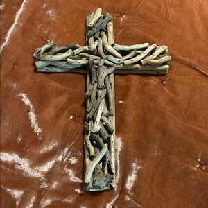 Driftwood Wall Cross Decor